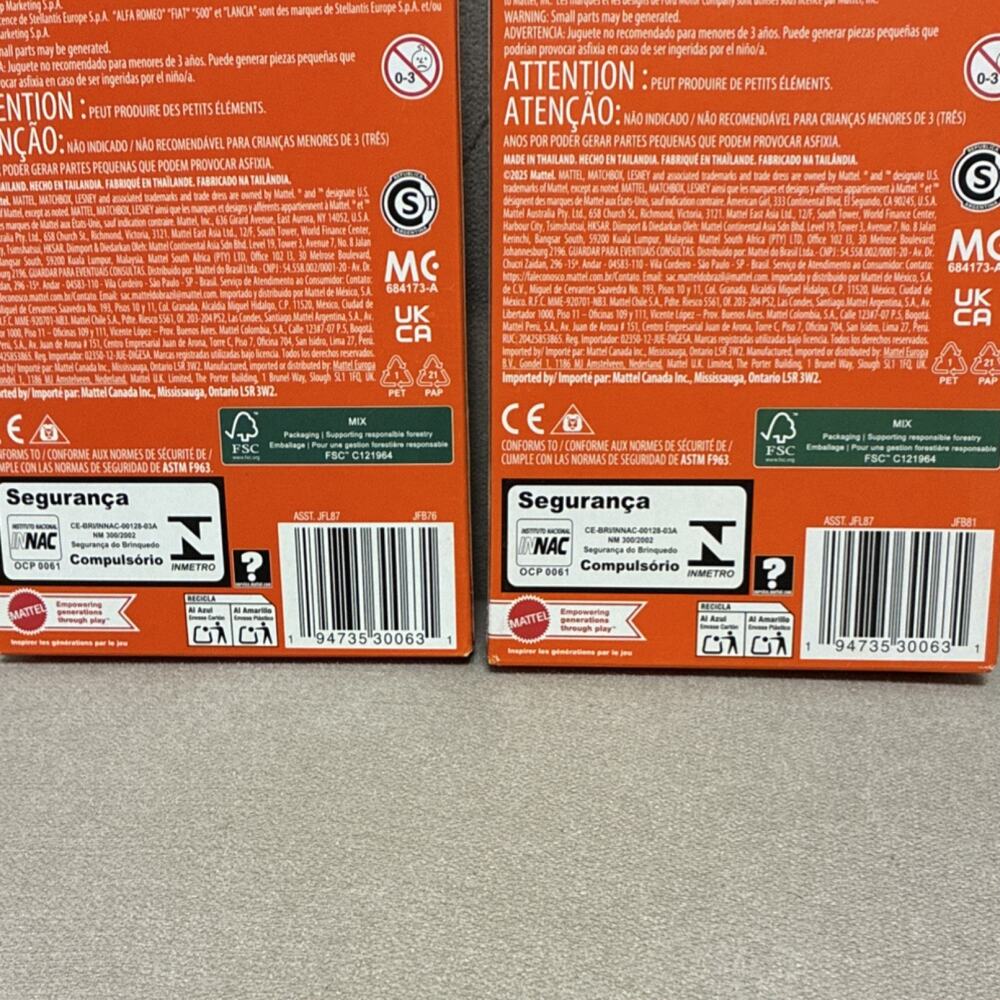 Matchbox Italian Roads & MBX Rescue V Diecast Car 5-Pack Lamborghini Fiat Alfa - Picture 3 of 4